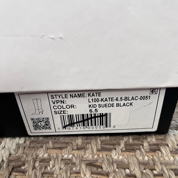 Larroude Kate Boot In Black Suede Sz 6.5 - Picture 10 of 10